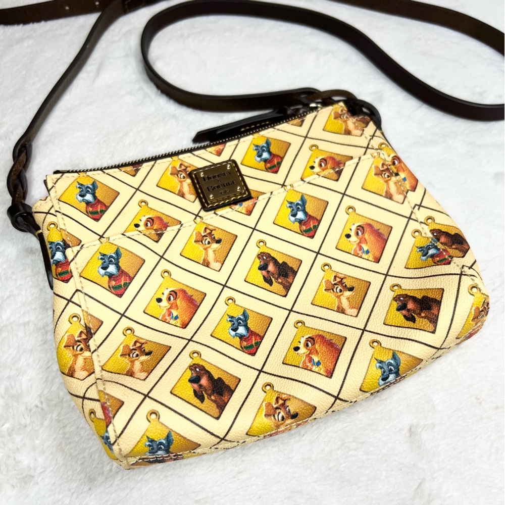 Disney Parks Dooney & Bourke Lady and the Tramp Dogs Crossbody Bag Retired Rare! - Picture 2 of 15